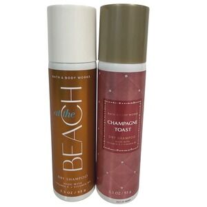 Bath & Body Works Dry Shampoo Set At the Beach Champagne Toast 3.3oz 2 Pack NEW